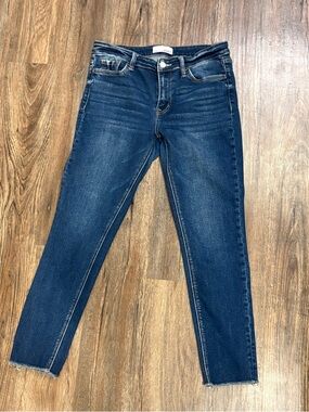 Slim High-Rise Women's Skinny Jeans in Dark Blue